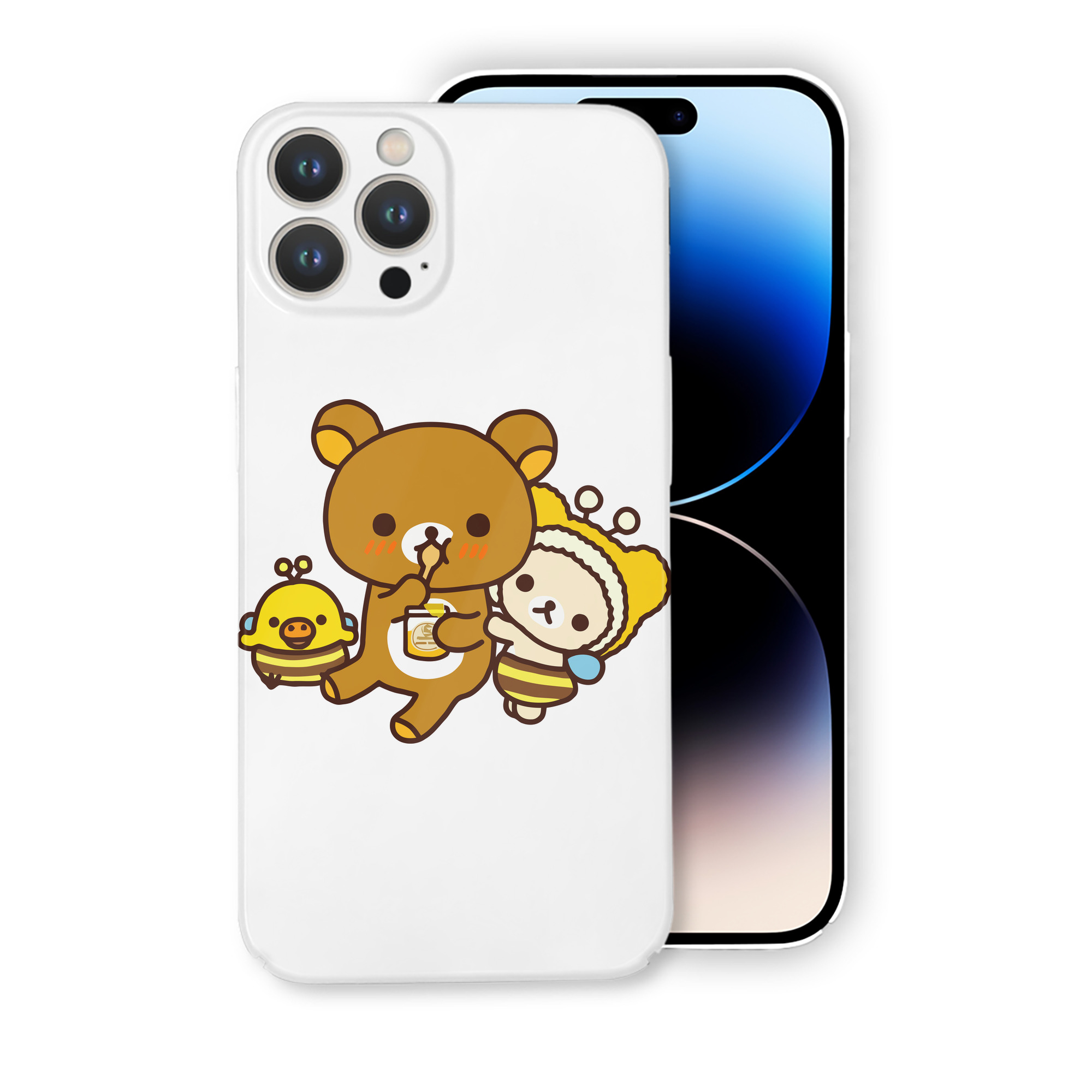 （画像用） リラックマ リラックマ キイロイトリ Rilakkuma Korilakkuma Kiiroitori 【iPhone 14シリーズ対応】ハードケース
